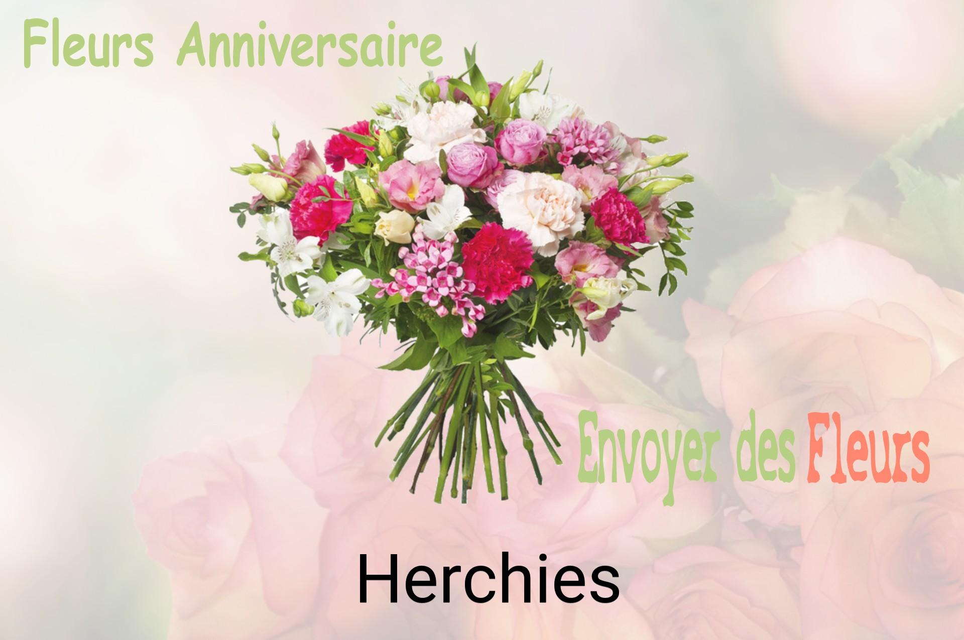 Bouquet de fleurs d’anniversaire livré à Herchies